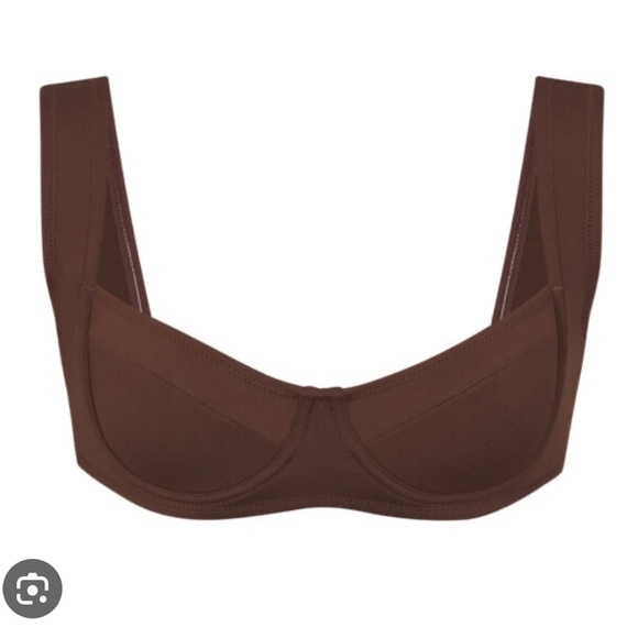 SKIMS Shaping Swim Unlined Underwire Bikini Top Cocoa sz. XXS & 4X - Picture 1 of 7